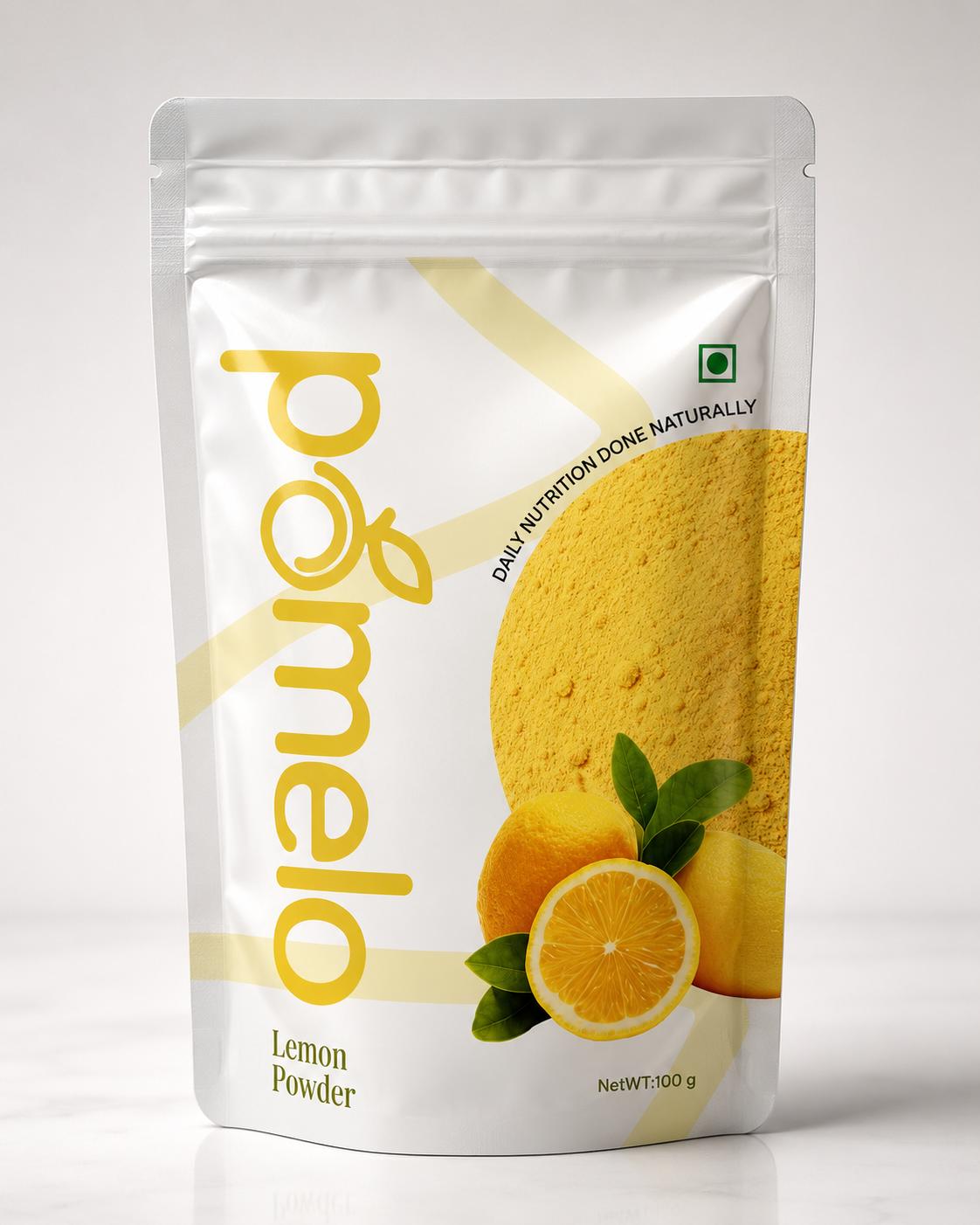 Pomelo 100% Natural Lemon Powder | For Beverages, Baking & Garnish (100g)